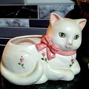 Vintage Cat Planter